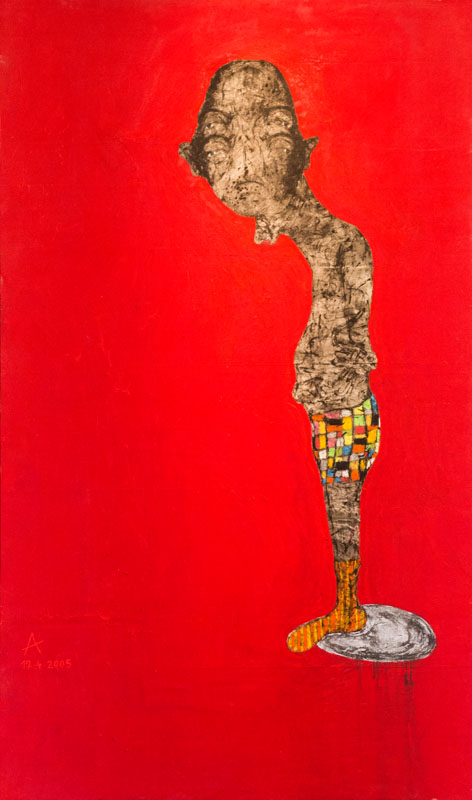 Sabhan Adam (SYR) – Bez názvu | 2005 | olej na plátne | 250 x 210 cm
